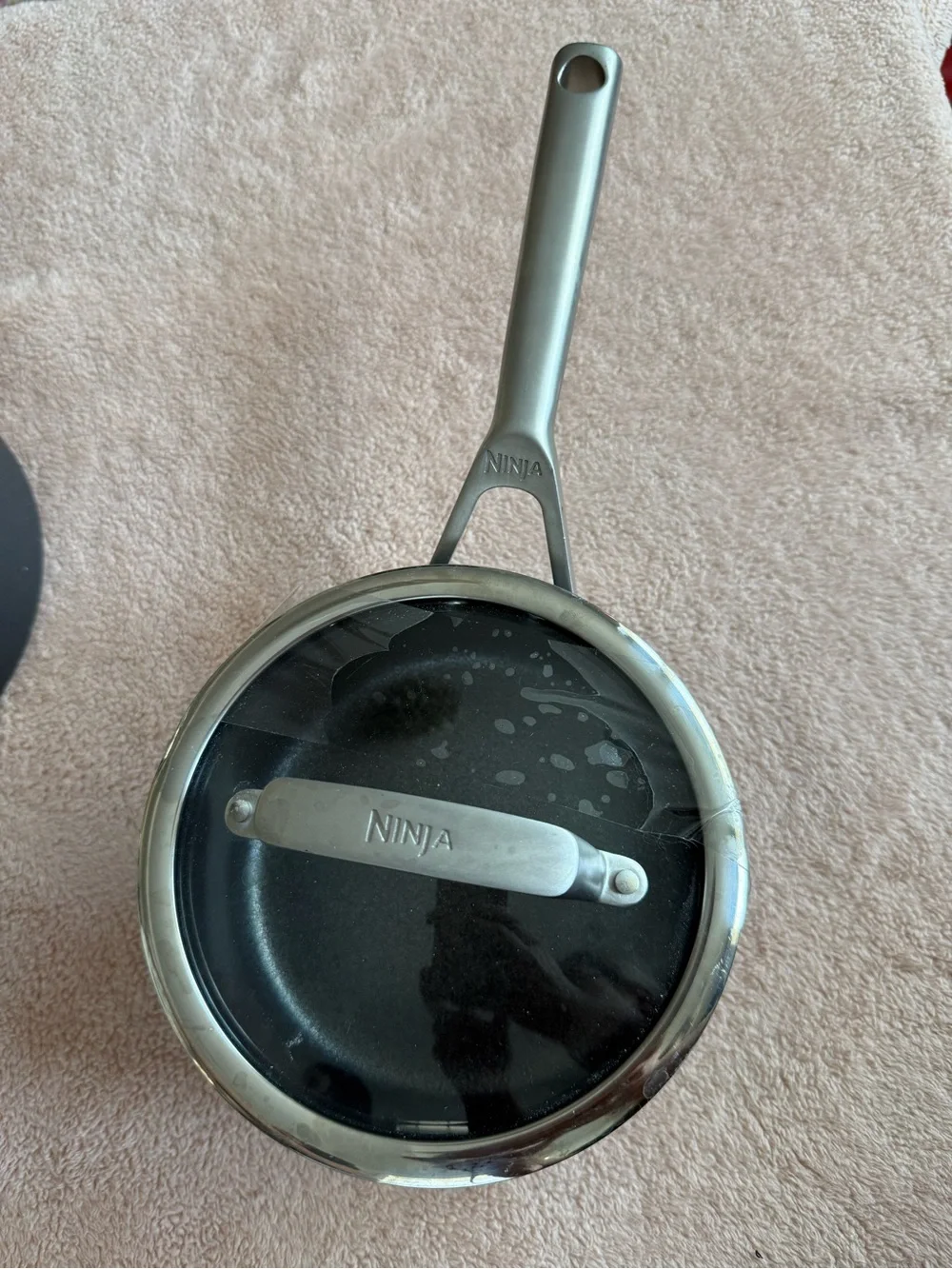Ninja Foodi NeverStick Premium Hard-Anodized 2.5 Qt & 1.5 Qt Set of 2 sauce pans